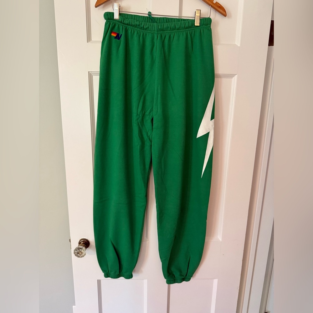 Aviator Nation Green Joggers Sz L